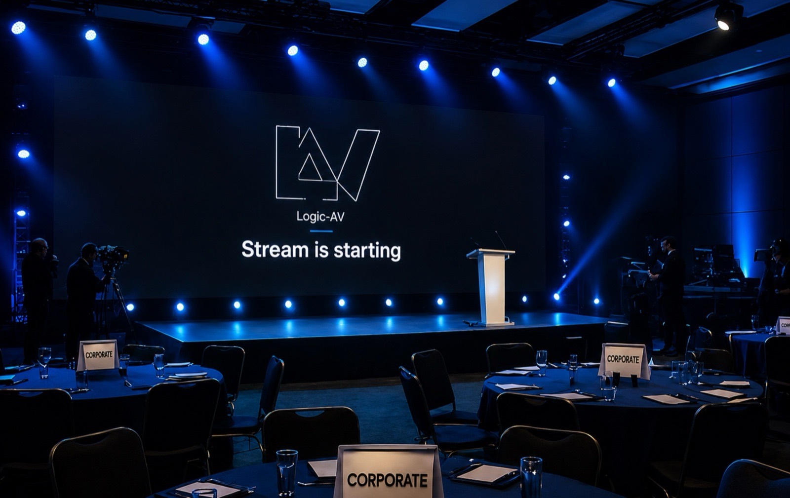 Logic-AV livestream on a corporate event